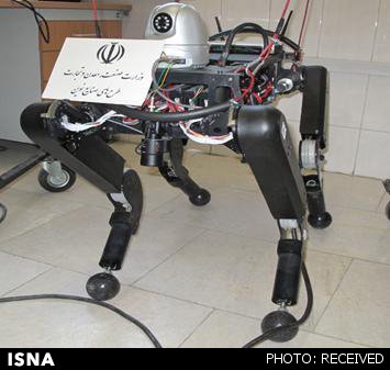 ساخت نخستین ربات متحرک چهارپای حامل در کشور