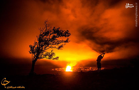 تصاویر فوق العاده از آتشفشان هاوایی
