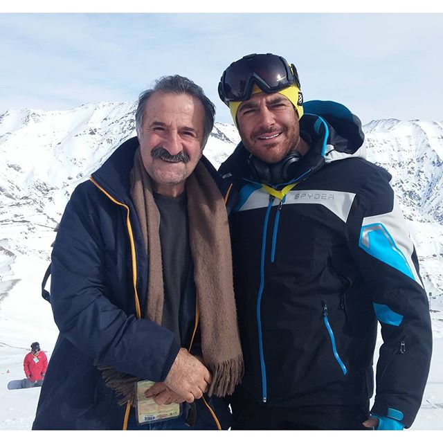 دیدار اتفاقی مهران رجبی و محمدرضا گلزار در قله دیزین! (عکس)