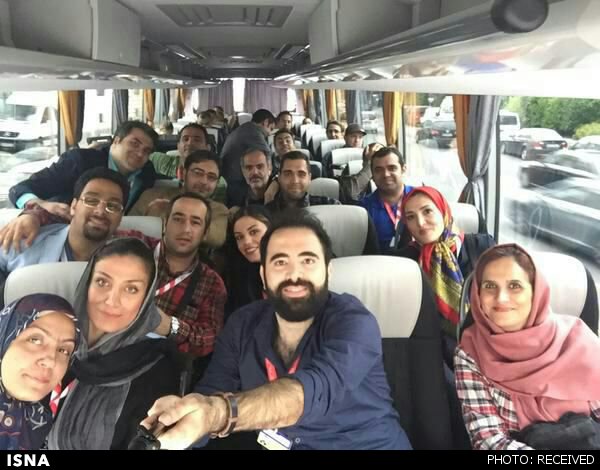 عکس سلفی خبرنگاران ایرانی پس از توافق (+عکس)