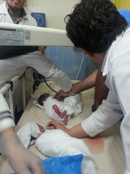 تولد نوزادان سه قلو در آسمان ایران (+عکس)