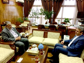 دیدار مدیرعامل بانک قرض الحسنه مهر با مشاور وزیر کشور