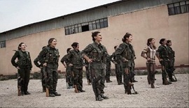 نبرد دختران خورشید علیه داعش
