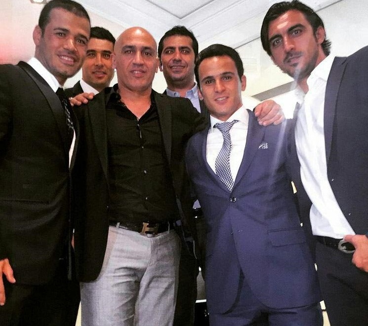 فوتبالیست ها در مراسم عروسی سام درخشانی (+عکس)