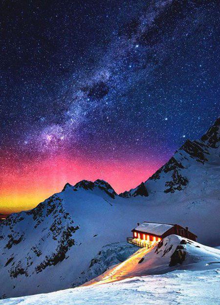 تصویری فوق العاده از کهکشان راه شیری در نیوزیلند