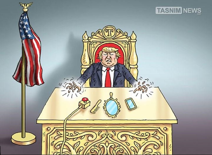 تصمیمات احمقانه ترامپ! (کاریکاتور)