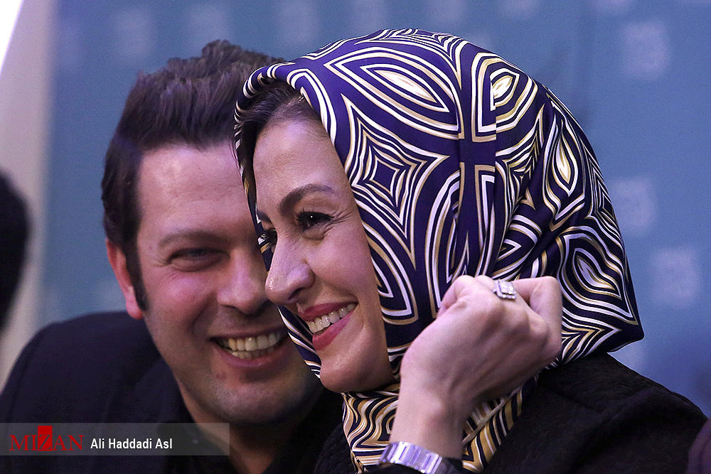 خنده «مریلا زارعی» و «پژمان بازغی» در کاخ جشنواره فیلم فجر(عکس)