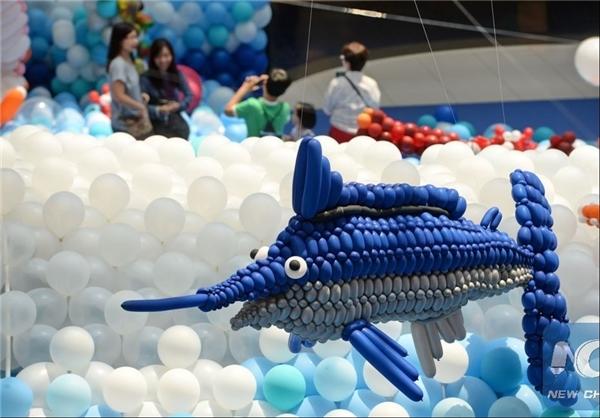 نمایشگاه بادکنک در سنگاپور با 100 هزار بادکنک باد شده! (عکس)