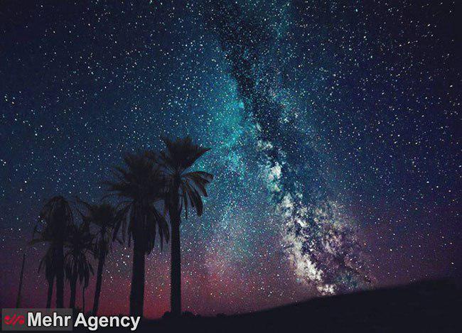 نمای زیبایی از کهکشان راه شیری در آسمان استان هرمزگان