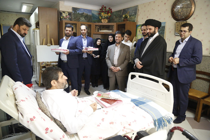 دیدار کارکنان بانک دی با جانبازان مرکز شهید بهشتی