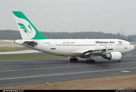 نخستین پرواز مستقیم هواپیمایی ماهان از تهران به پاریس انجام شد