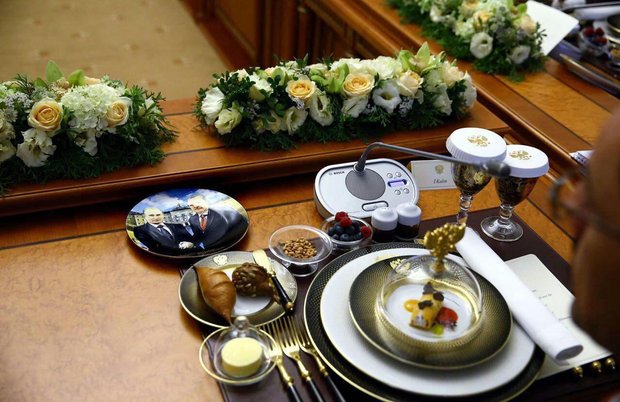 میز پذیرایی اردوغان برای پوتین(عکس)