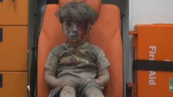وحشت درنگاه کودک ۵ساله سوری(عکس)