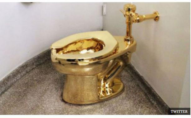 توالت فرنگی از جنس طلای 18 عیار (عکس)