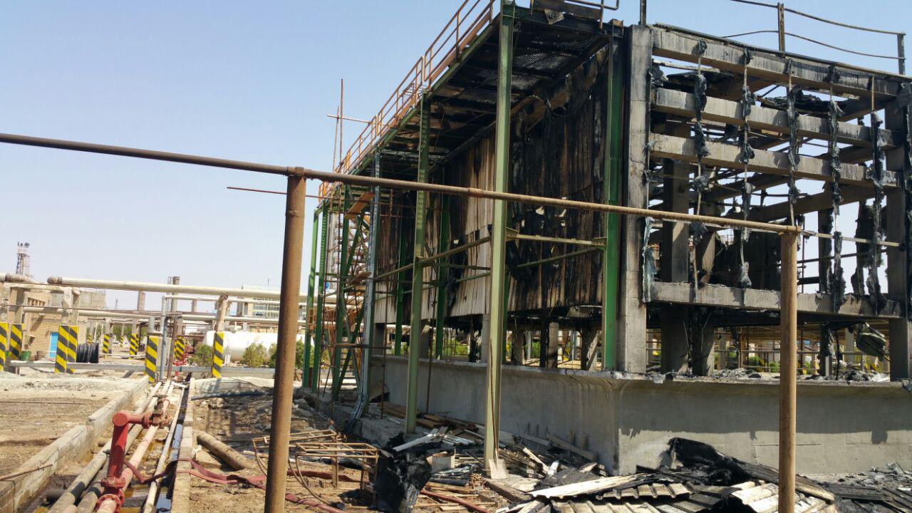 آتش سوزی در شرکت ایرانول به خیر گذشت (+عکس)