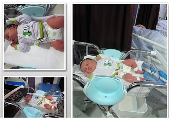 تولد نوزاد ۵ کیلویی در شیراز (+عکس)