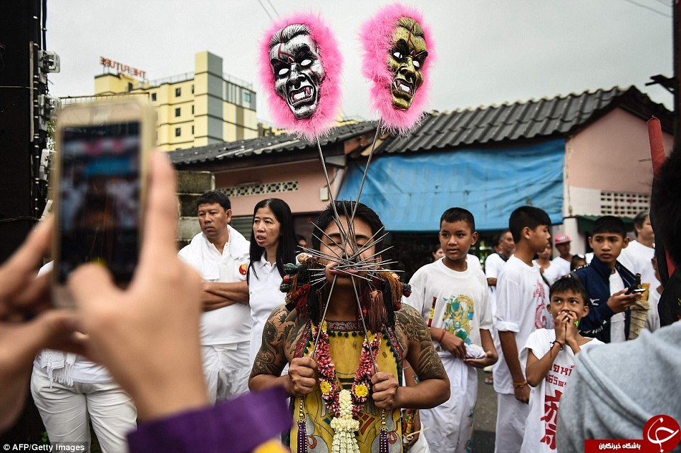 جشنواره ای وحشتناک در تایلند(+ عکس)
