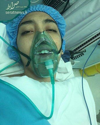 کیمیا علیزاده روی تخت جراحی