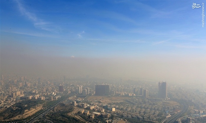 فاجعه آلودگی هوای تهران (عکس)