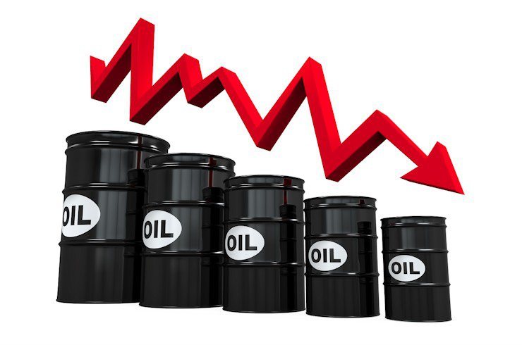 کاهش 4 دلاری قیمت نفت جهانی