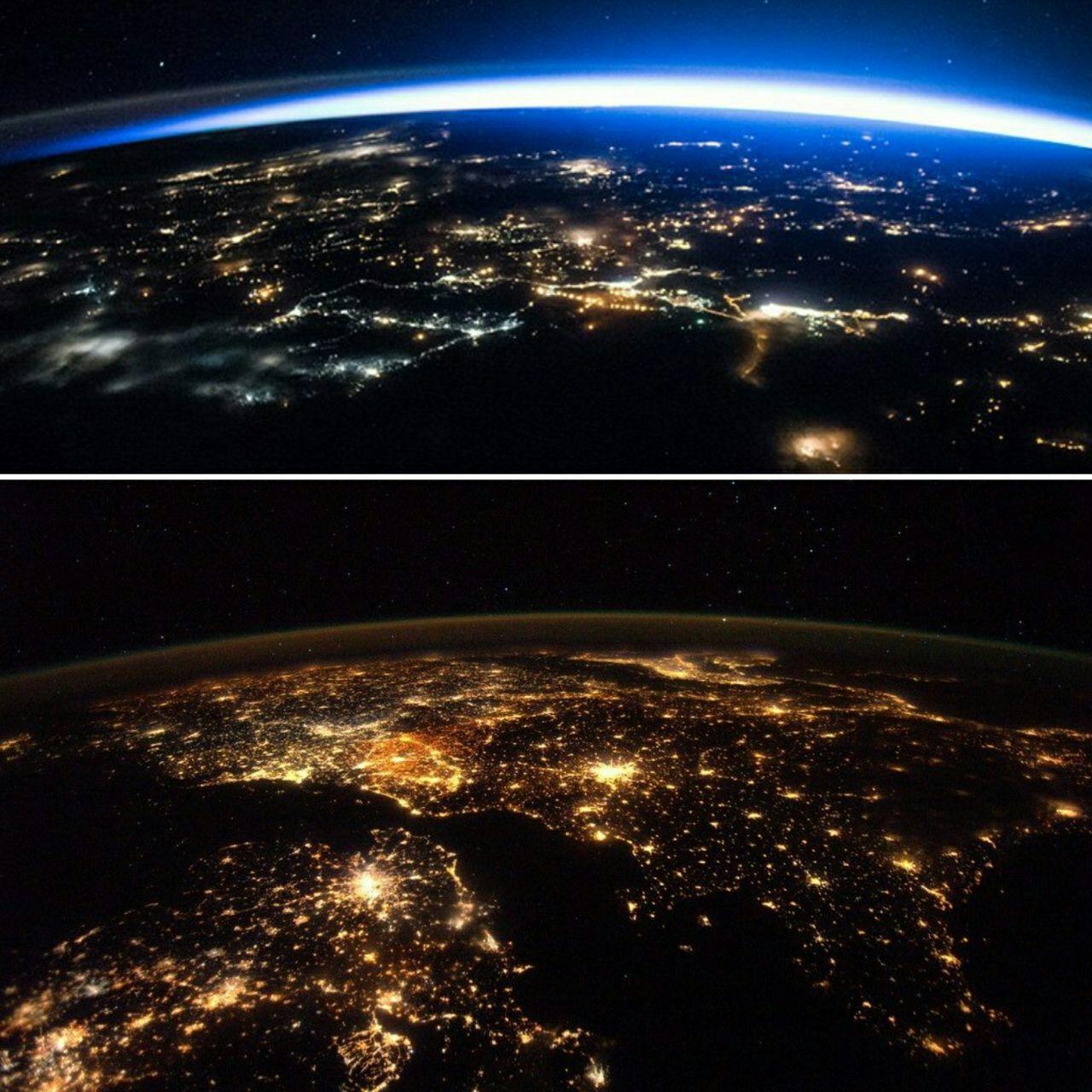 دو نمای خارق‌العادۀ زمین از فضا (عکس)