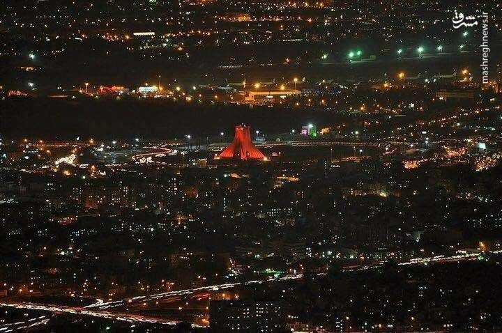 برج آزادی از نگاه برج میلاد (عکس)