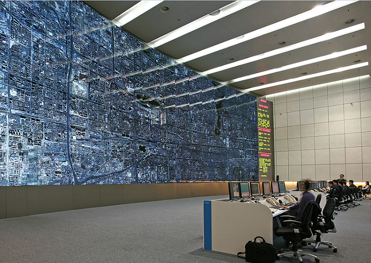 اتاق کنترل ترافیک در پکن (عکس)
