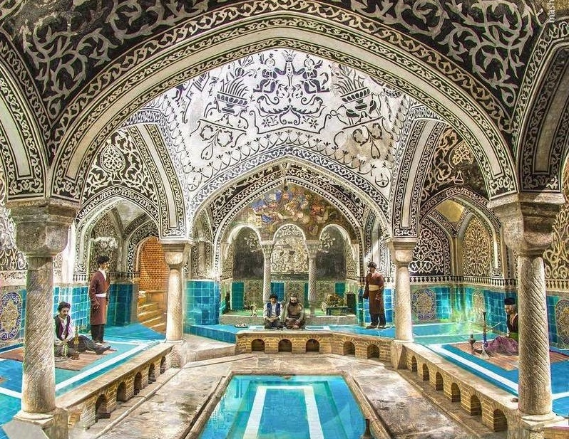 معماری زیبایی حمام حاج تراب در همدان (عکس)