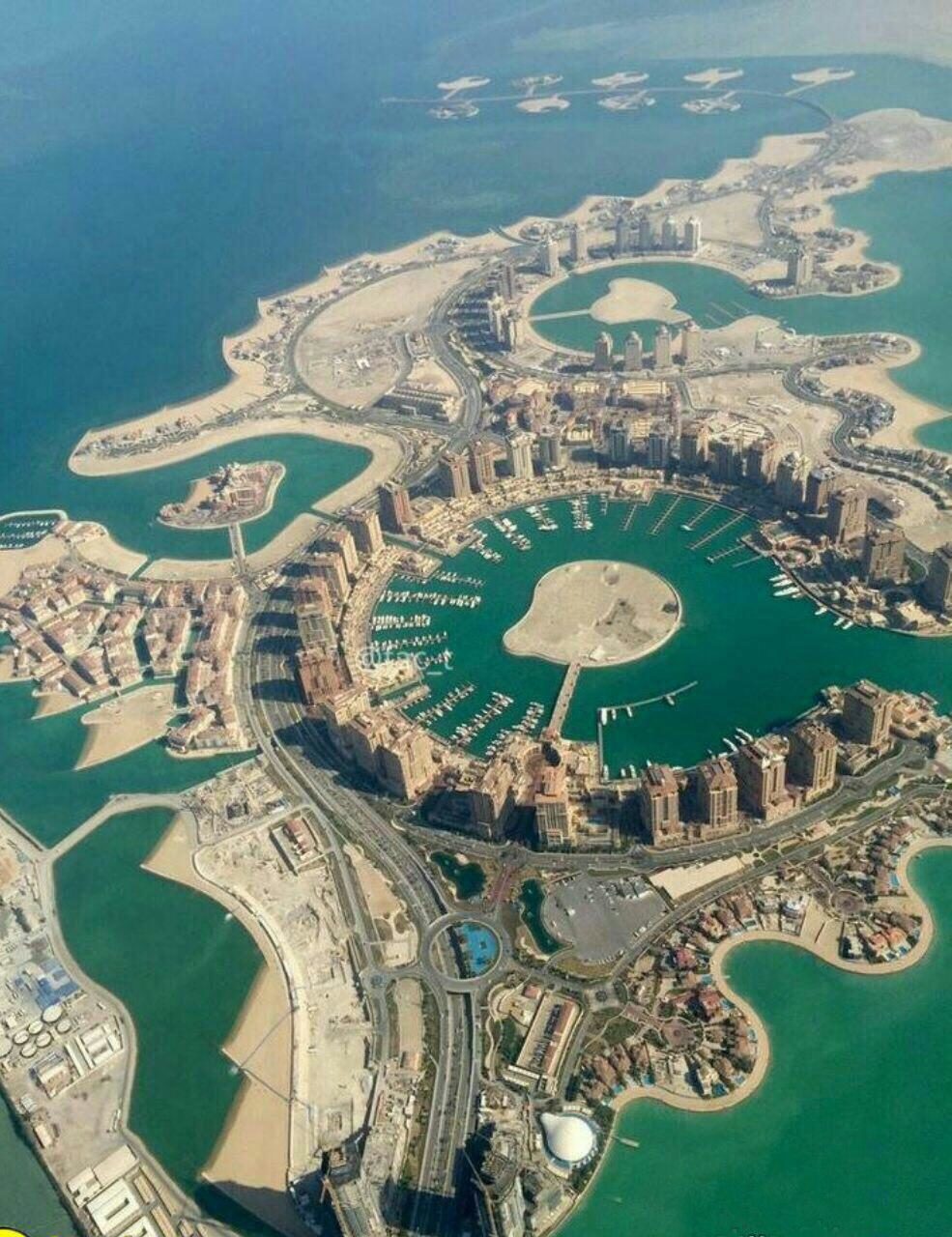 جزیره مصنوعی مروارید در قطر (عکس)
