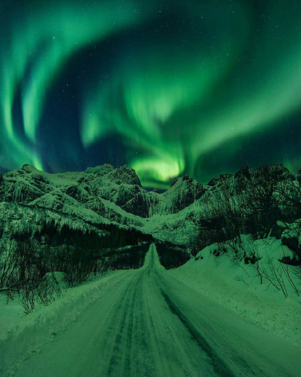 شفق قطبی و آسمان خیره کننده نروژ (عکس)
