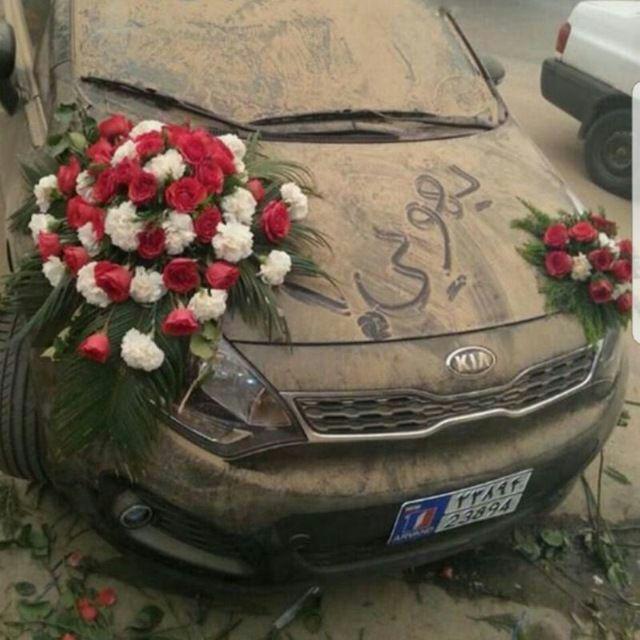 ماشین عروس متفاوت در ماهشهر (+عکس)