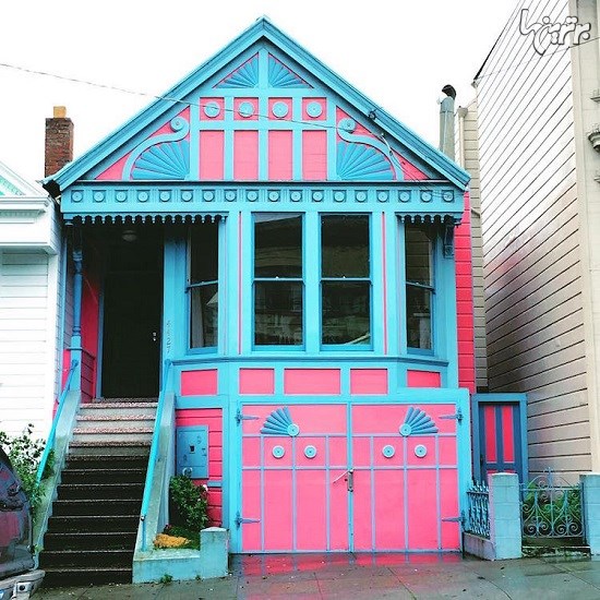 خانه های بهاری و آبنباتی رنگ سانفرانسیسکو (+عكس)