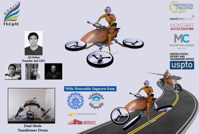 ساخت نخستین ربات خودروی پرنده در کشور