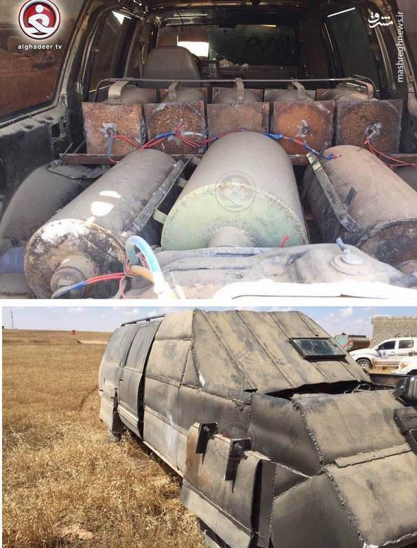 نمونه ماشین بمب گذاری داعش از نمای نزدیک (عکس)