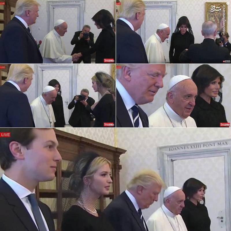 وقتی همسر و دختر ترامپ روسری سر کردند! (عکس)