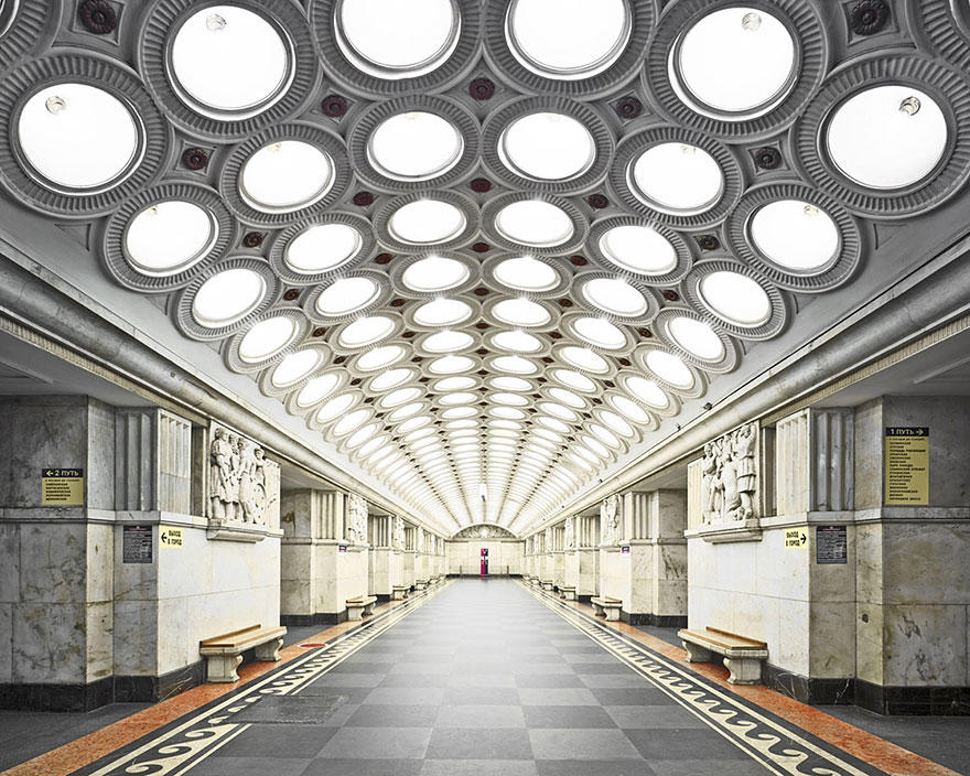 معماری شگفت ایستگاه های متروی مسکو (عکس)