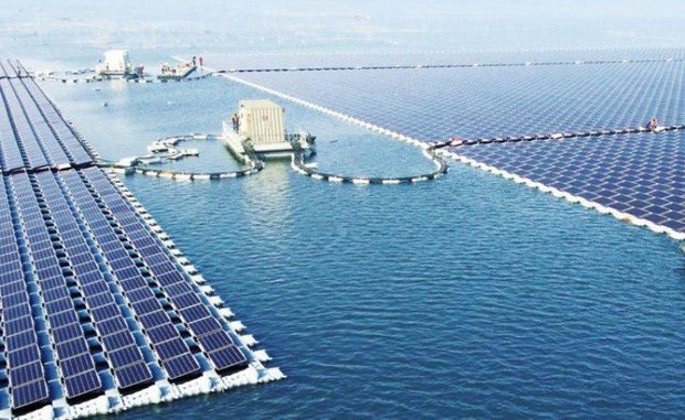 تولید برق در بزرگترین نیروگاه خورشیدی شناور جهان در چین
