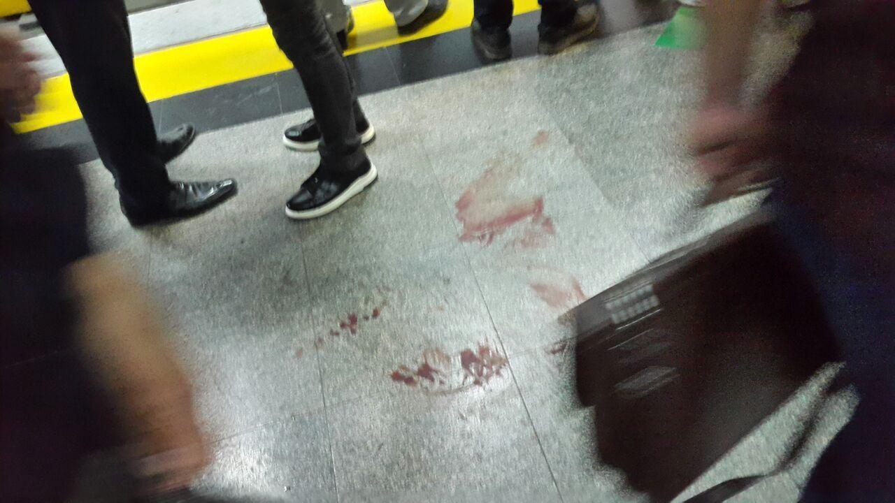 تصویری از محل قمه‌کشی در متروی شهرری