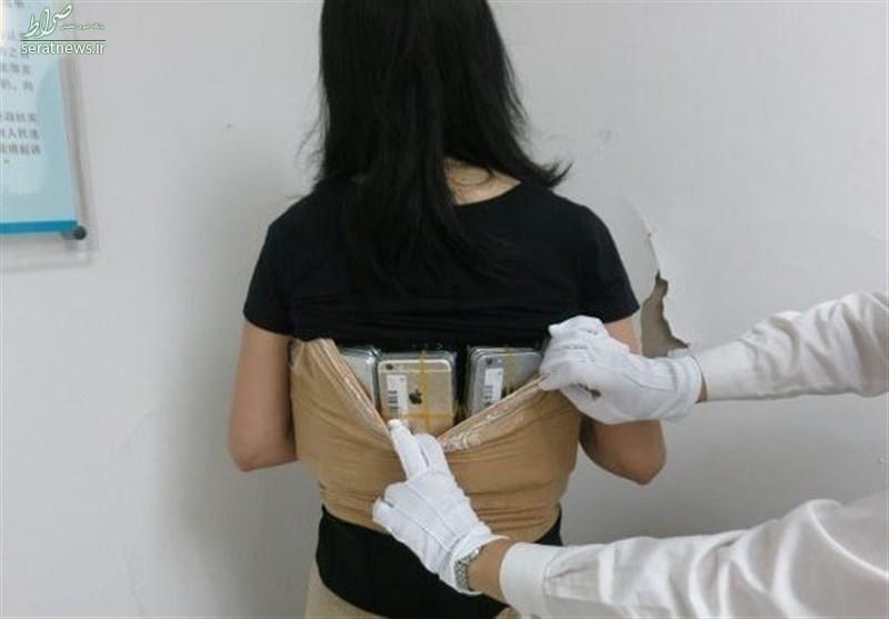 جاسازی 102 آیفون در بدن زن قاچاقچی! (عکس)