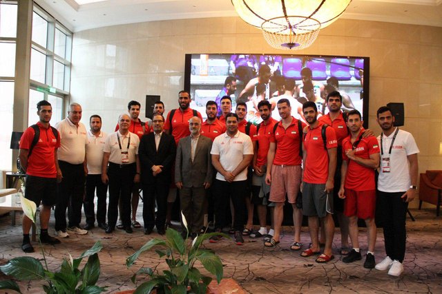 ملاقات بسکتبالیست‌های ایران با مسئولان سفارت ایران در لبنان