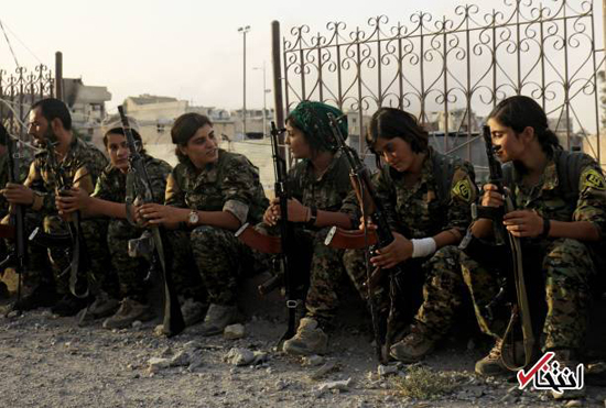 دختران کُرد در عملیات آزادسازی رقه (+عکس)