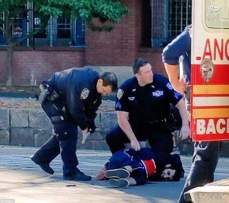 لحظه دستگیری عامل تیراندازی منطقه منهتن (عکس)