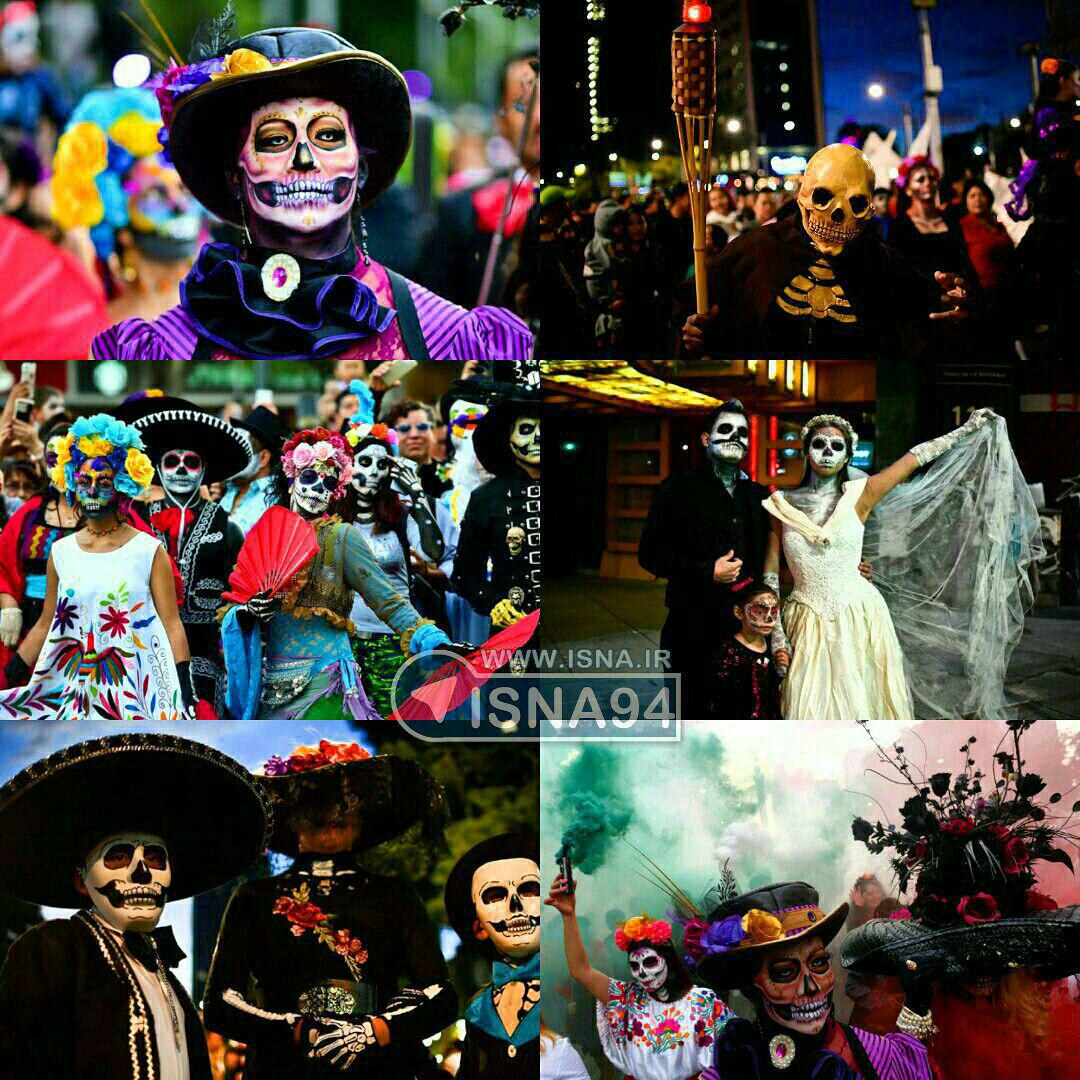 رژه‌ مردگان در مکزیکوسیتی (+عکس)