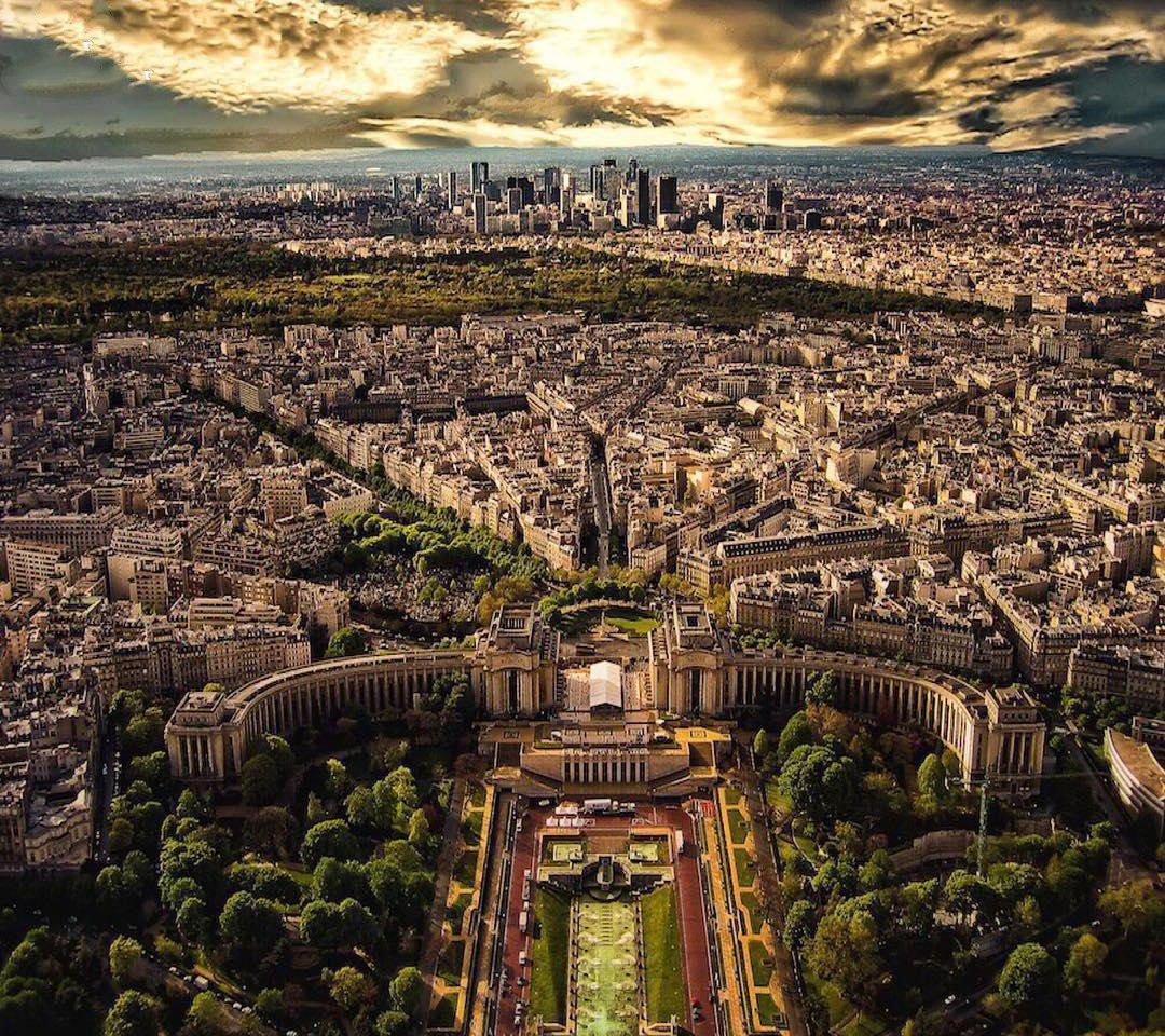 نمای پاریس از بالای برج ایفل (عکس)