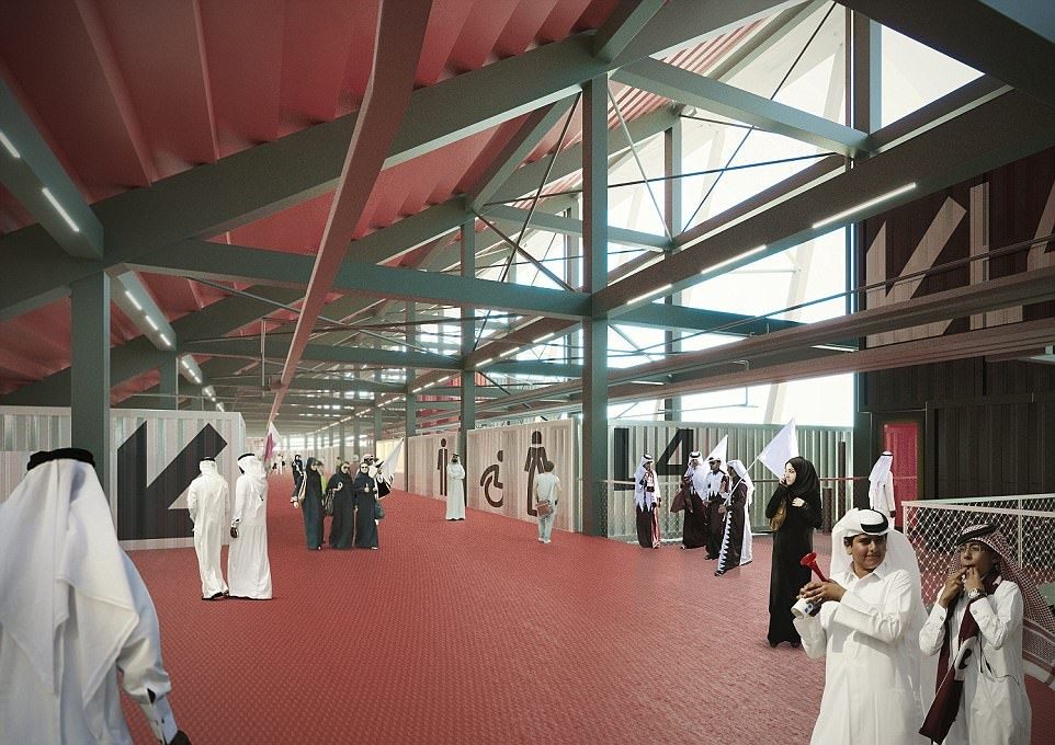 استادیوم قابل حمل قطری‌ها برای جام جهانی 2022(+عکس)
