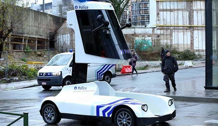 وسیله نقلیه جدید و عجیب پلیس بلژیک (+عکس)
