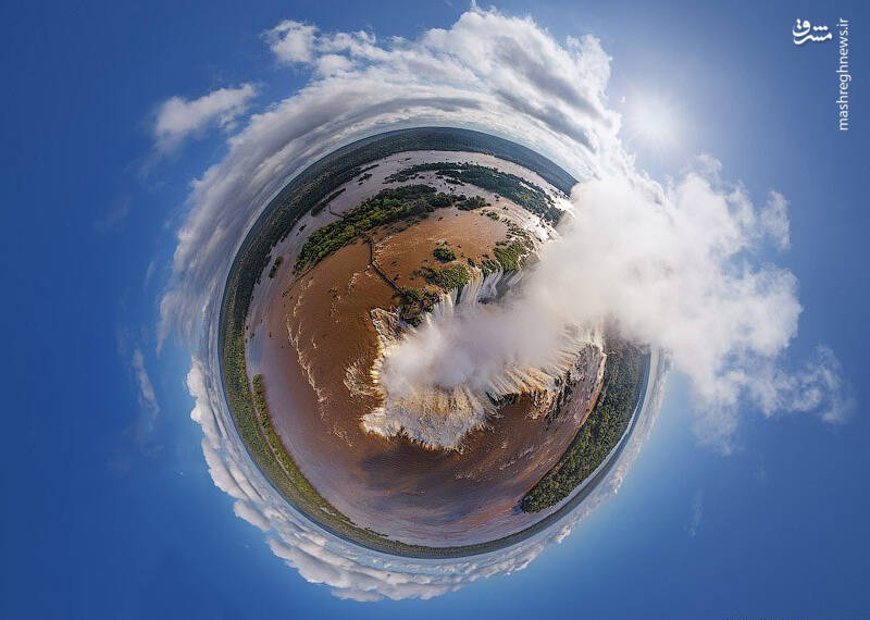تصویر هوایی360درجه از آبشار «ایگواسو» (+عکس)