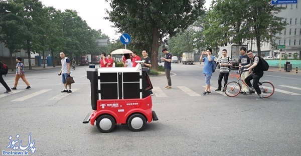 ربات های جی دی به خیابان های چین آمدند! (+تصاویر)
