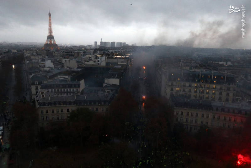 نمایی از شهر «پاریس» پس از اعتراضات (عکس)