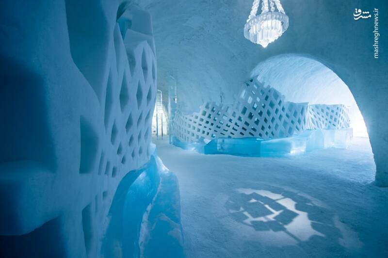 هتل شگفت‌انگیز یخی در سوئد (عکس)